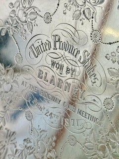 A Victorian Sterling Silver Large Salver