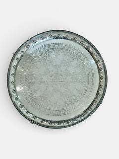 A Victorian Sterling Silver Large Salver