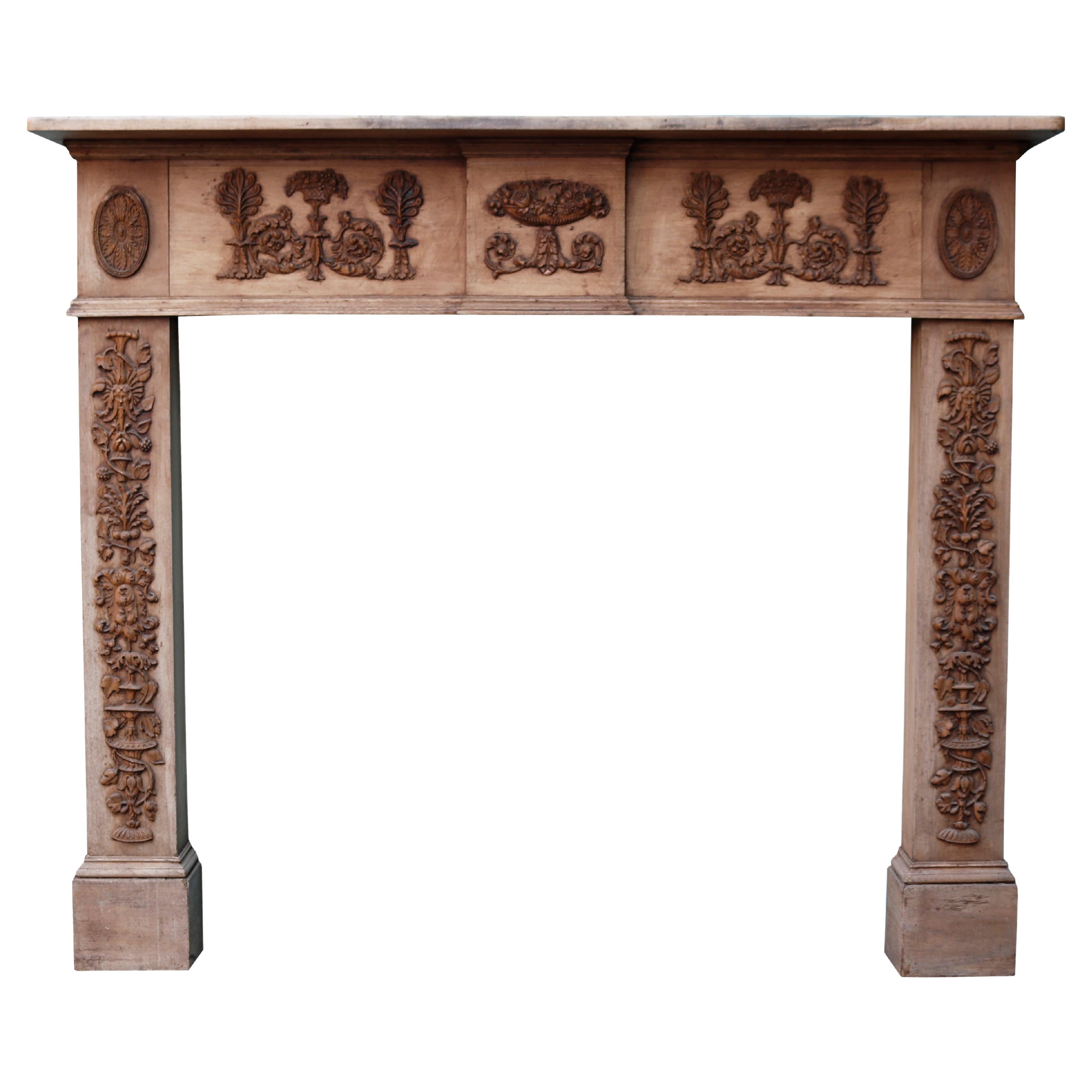 Reclaimed Late Victorian St. Anne Marble Fireplace Surround at 1stDibs