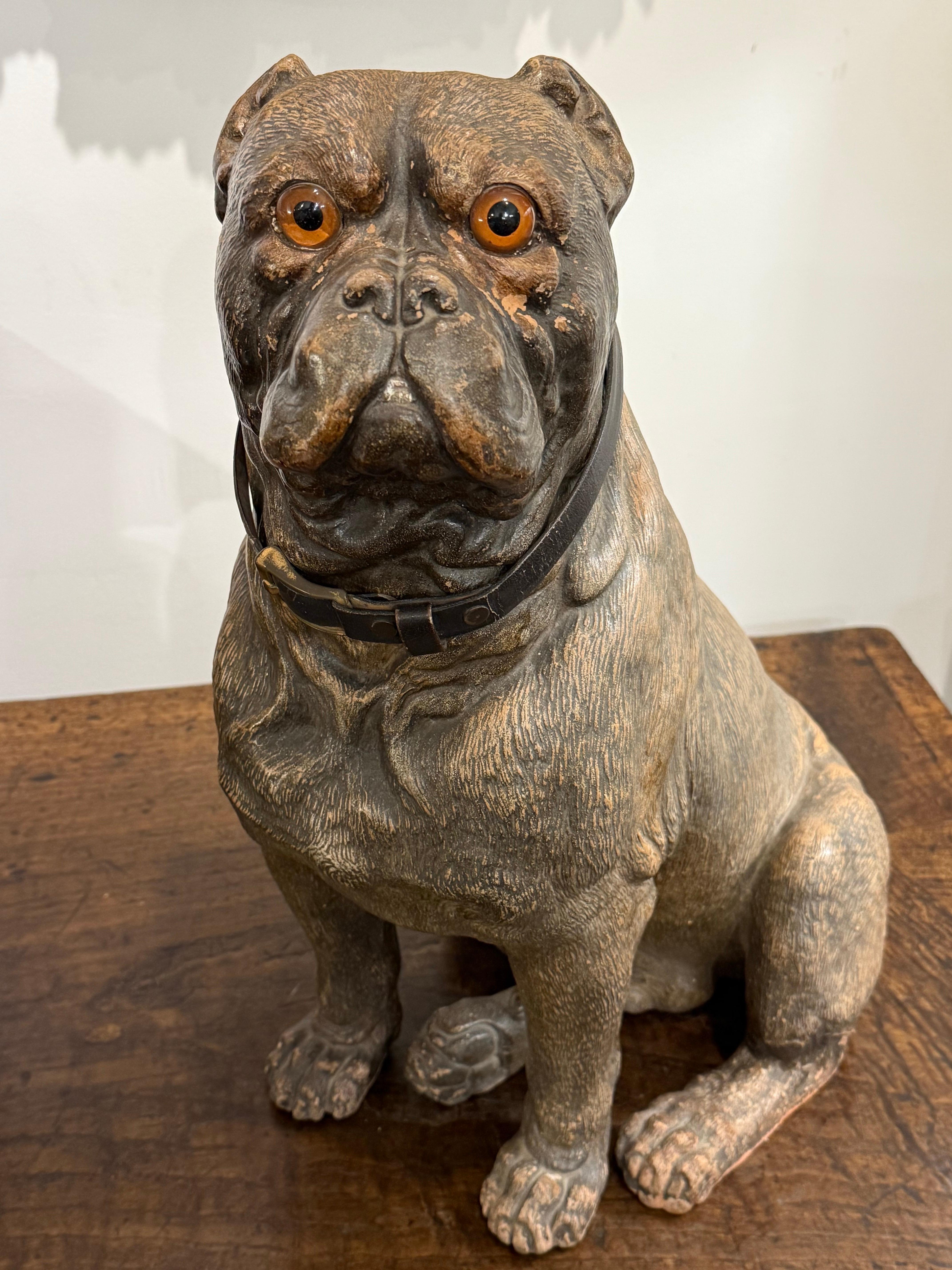Modello vittoriano in terracotta di un bulldog, XIX secolo in vendita 3