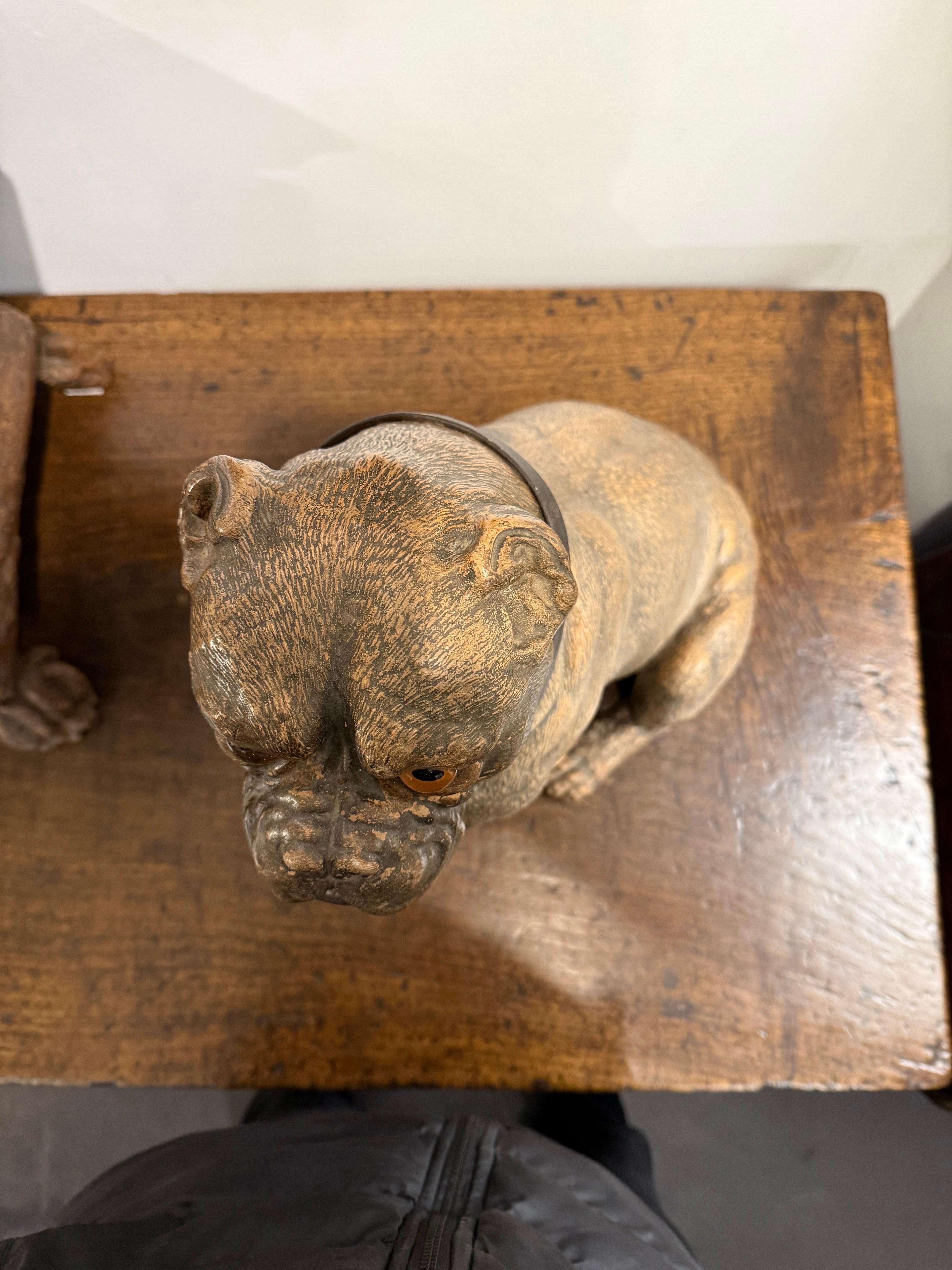 Modello vittoriano in terracotta di un bulldog, XIX secolo in vendita 5