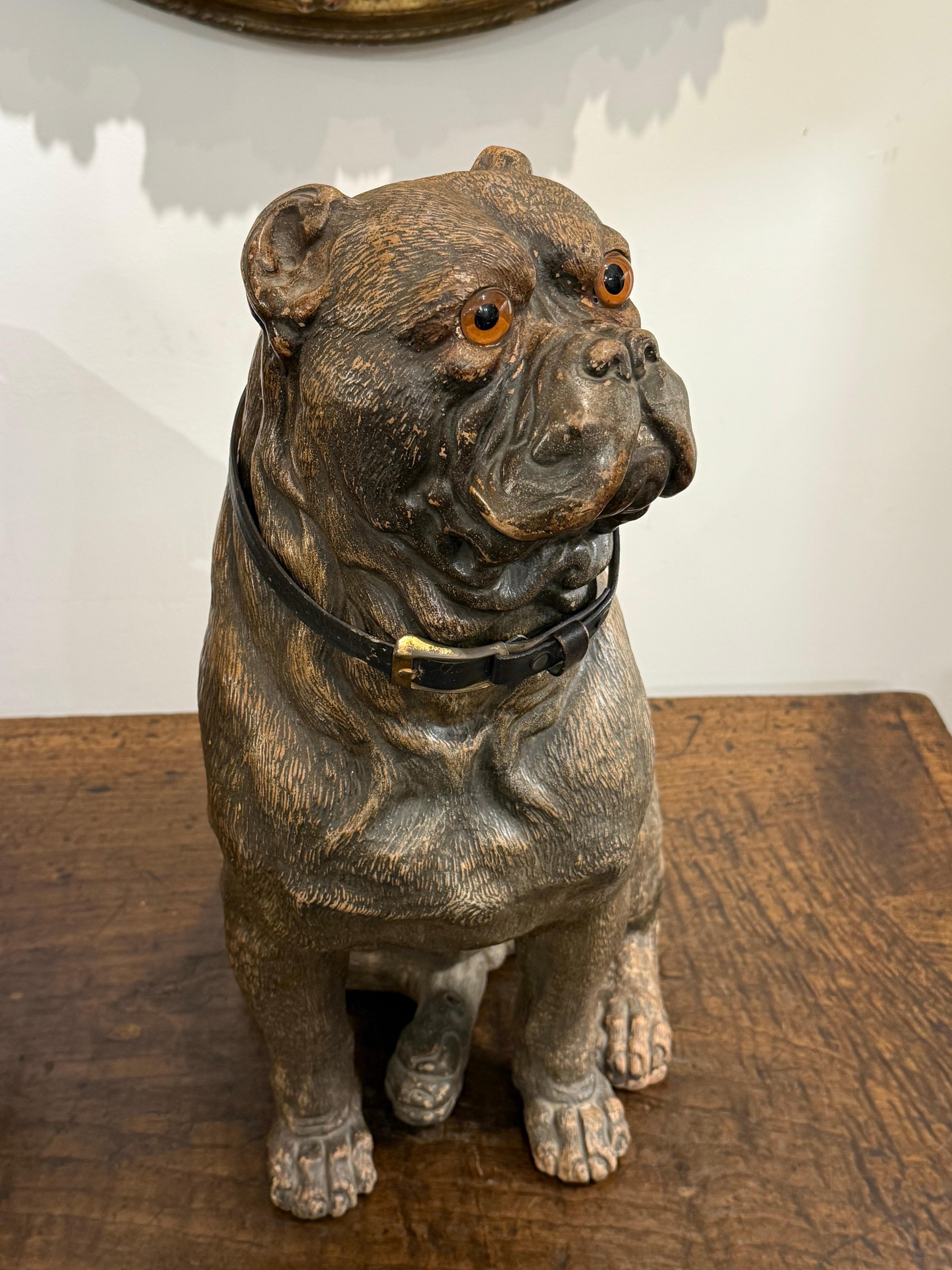 Modello vittoriano in terracotta di un bulldog, XIX secolo in vendita 2