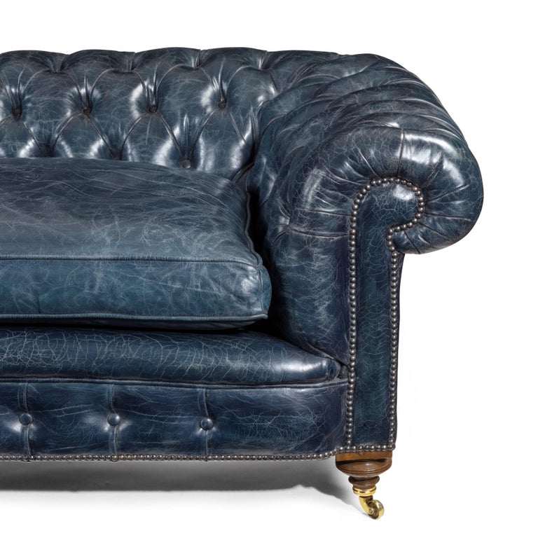 Victorian ThreeSeat Walnut Chesterfield Sofa, circa 1880 For Sale at