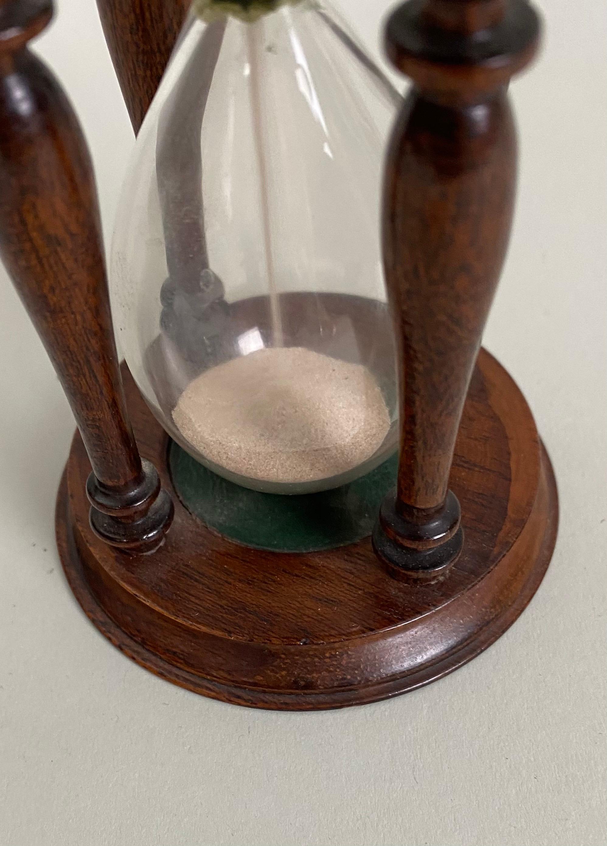English Victorian Treen Hourglass Timer