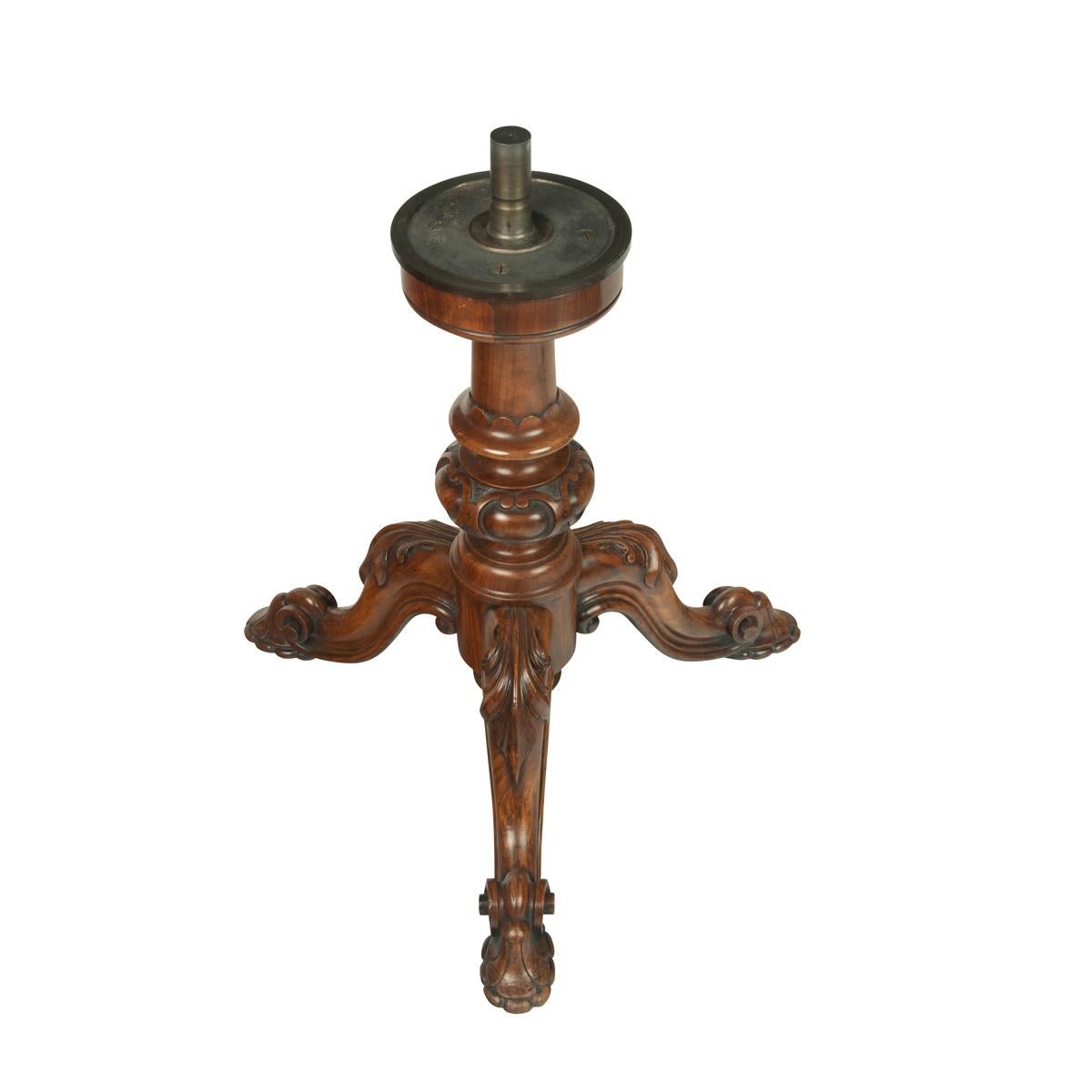 Victorian Walnut Revolving Display Table For Sale 2