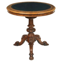 Antique Victorian Walnut Revolving Display Table