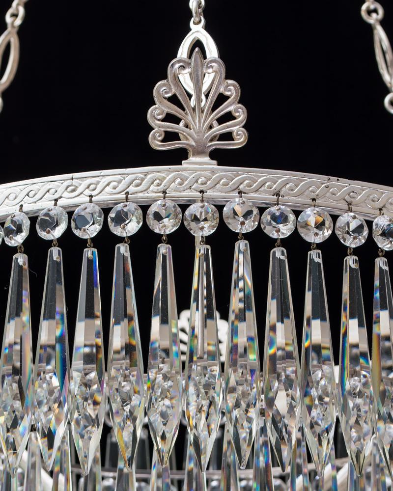 Victorian Waterfall Chandelier by F&C Osler In Good Condition In Steyning, West sussex