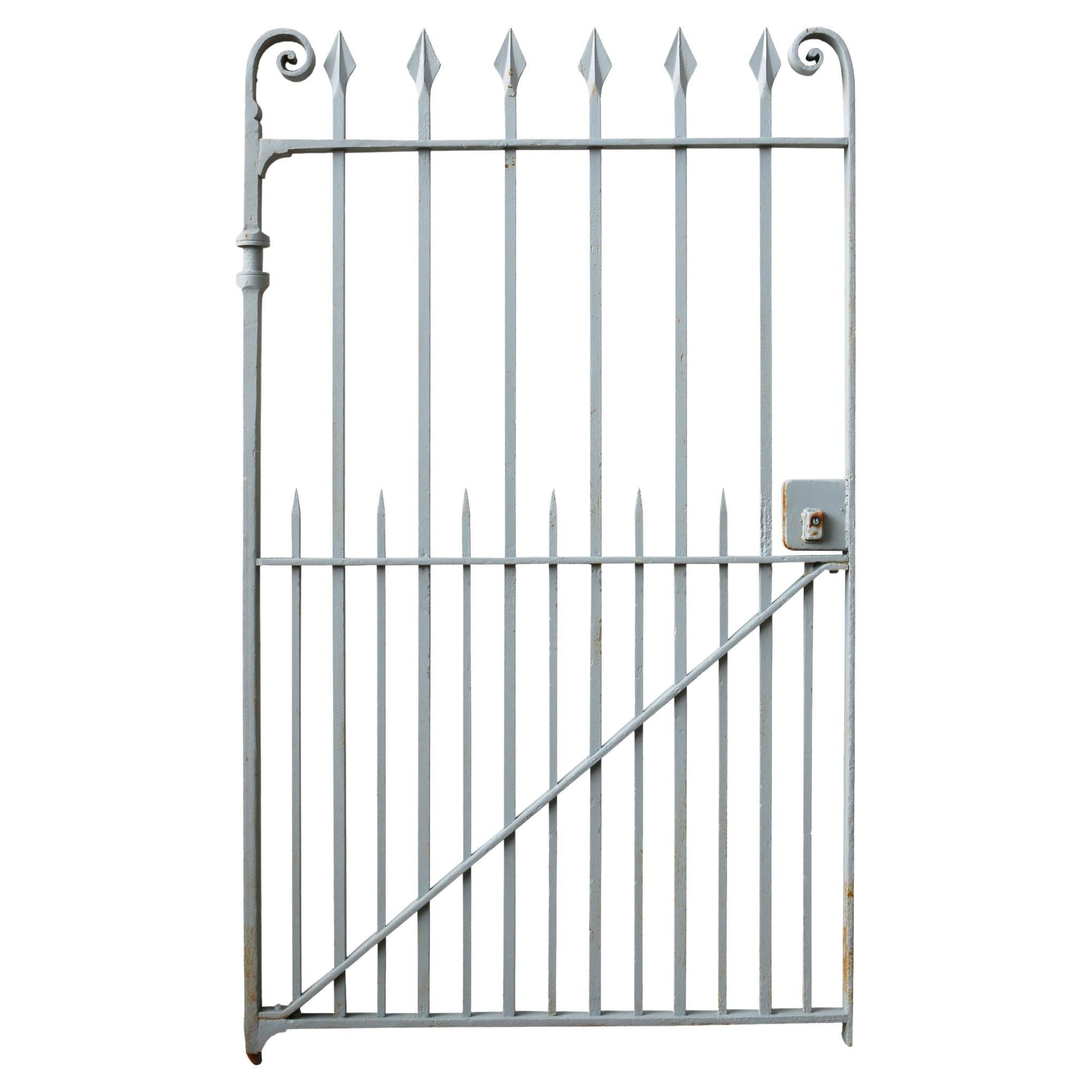 Victorian Wrought Iron Pedestrian Gate For Sale