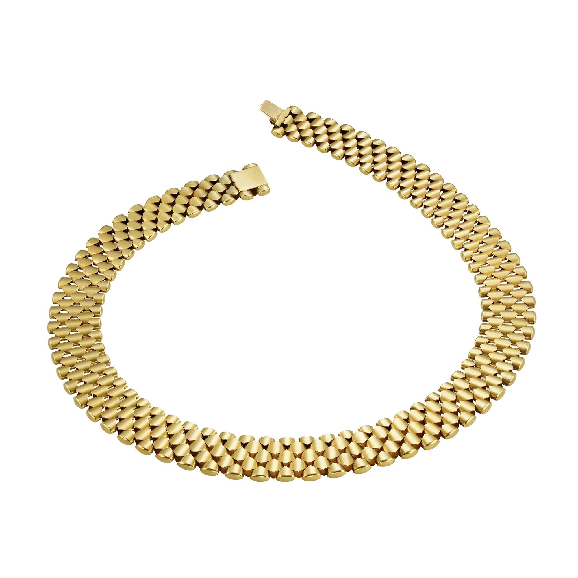 9ct gold collar necklace