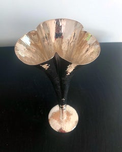 Vienna Secession Silvered Vase by Weiner Werkstatte