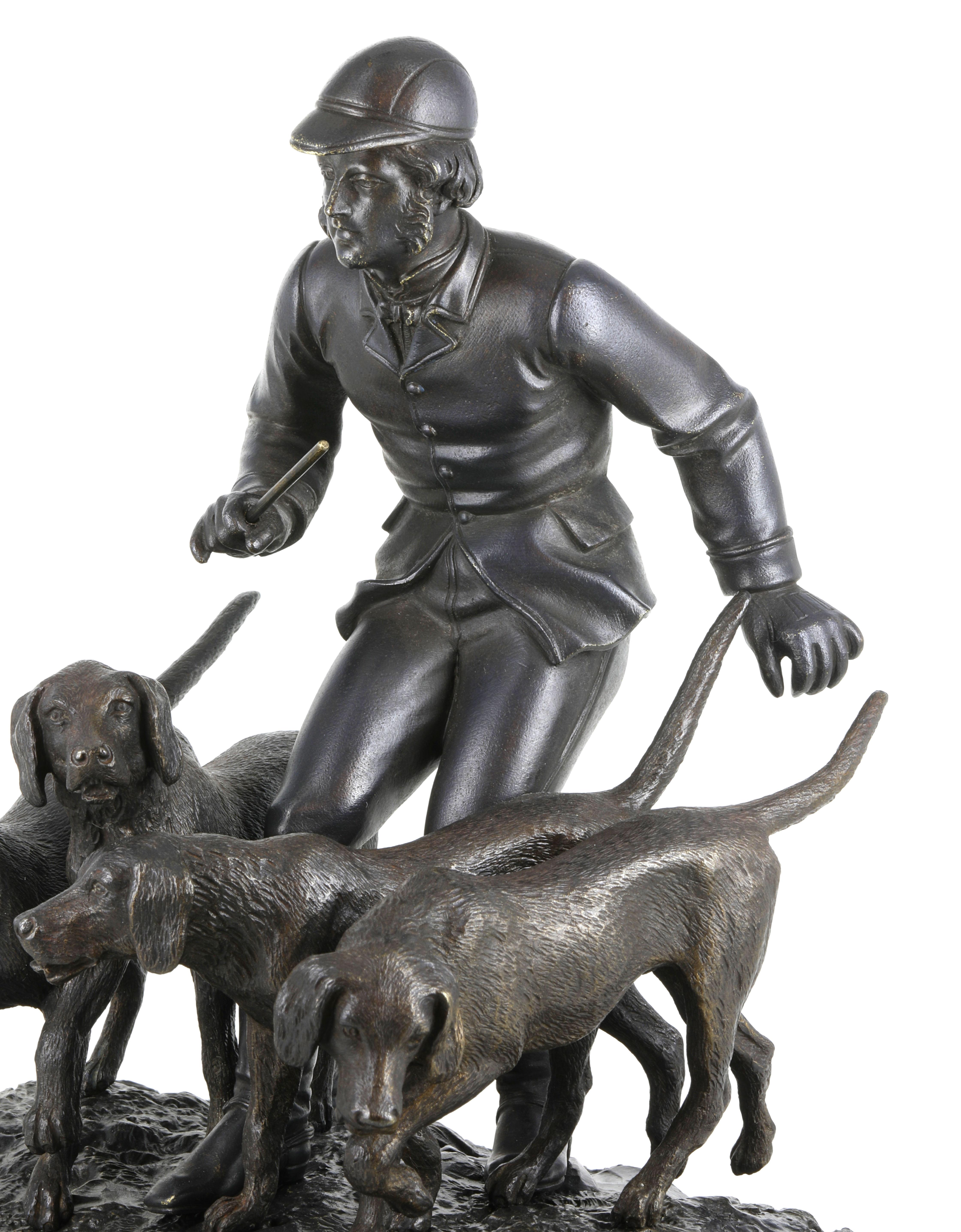 Viennese Patinated Bronze Sculpture by Franz Bergmann For Sale 5