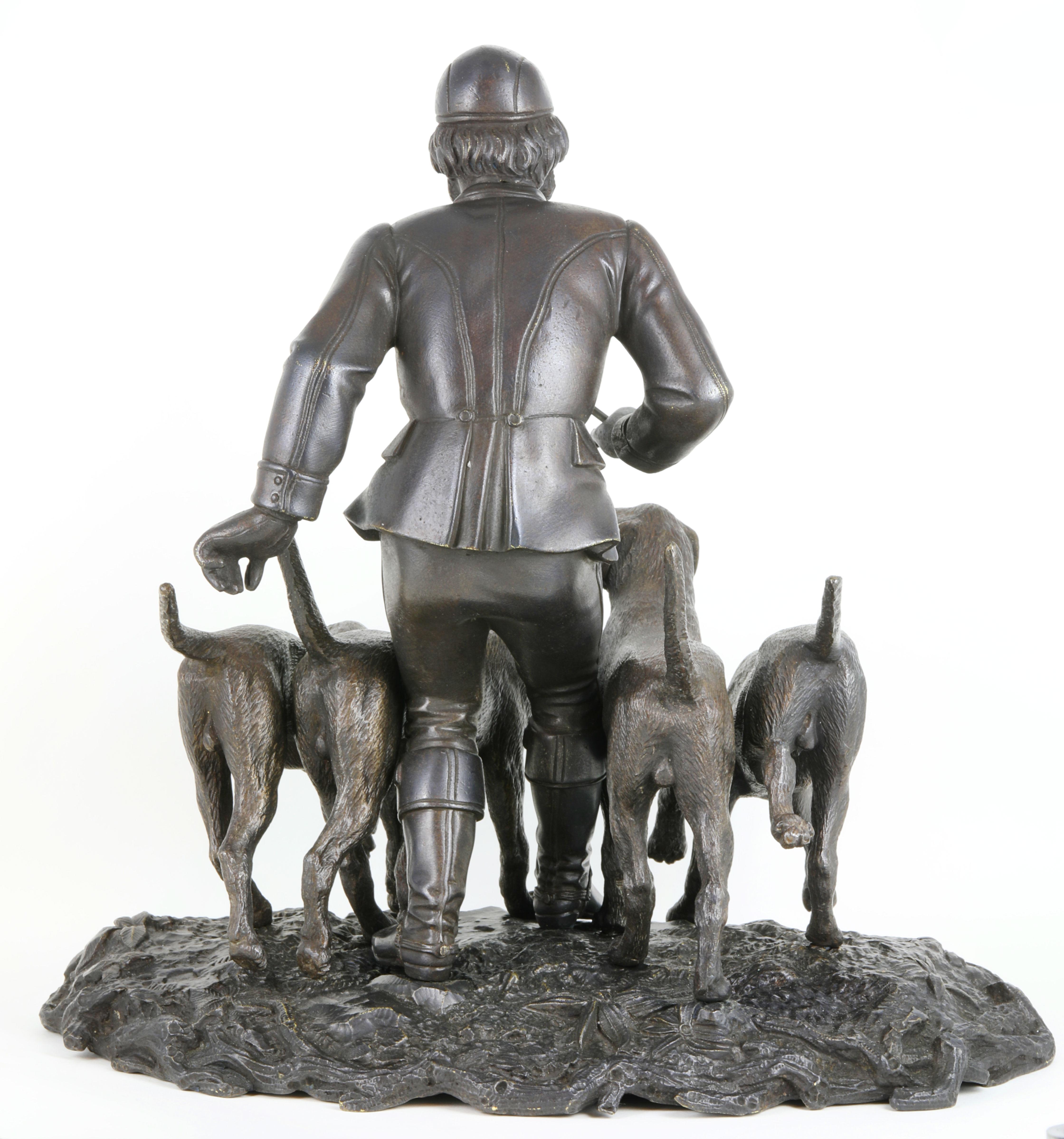 Viennese Patinated Bronze Sculpture by Franz Bergmann For Sale 2