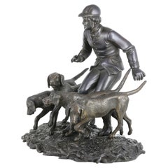 Viennese Patinated Bronze Sculpture by Franz Bergmann