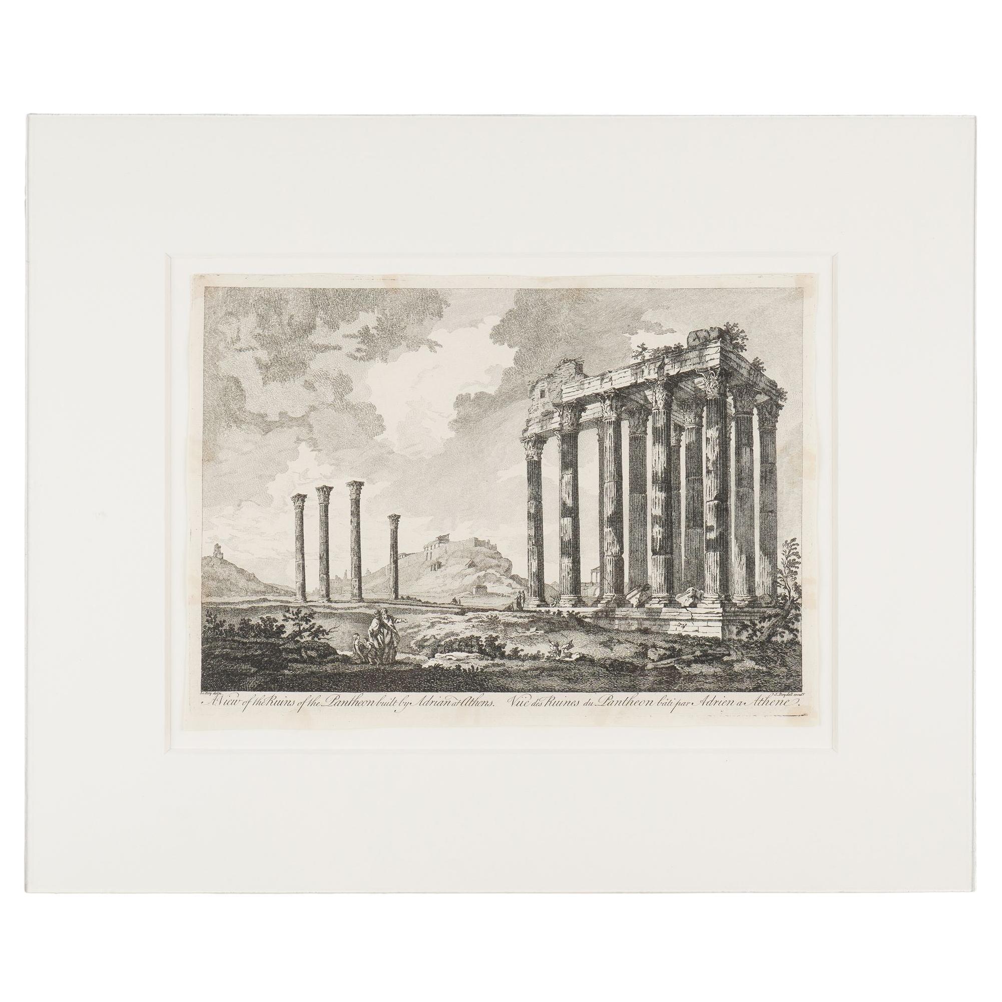 A View of the Ruins of the Pantheon at Athens by Julien-David Le Roy, 1758