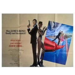 Vintage A View To A Kill, Unframed Poster, 1985
