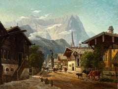 "A Village in the Alps" by Franz Stegmann