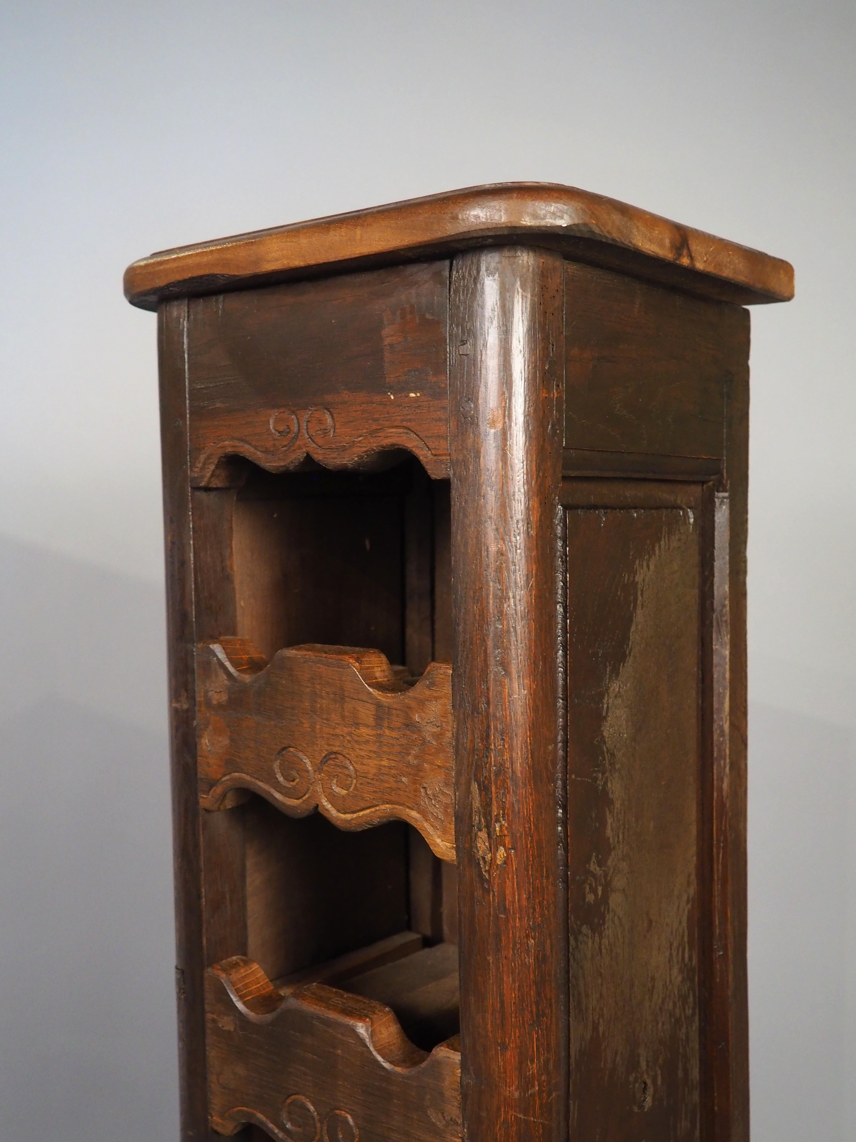 Ein Vintage 10-Flasche Französisch Wein Carrier aus wiederverwendetem Holz im Angebot 2