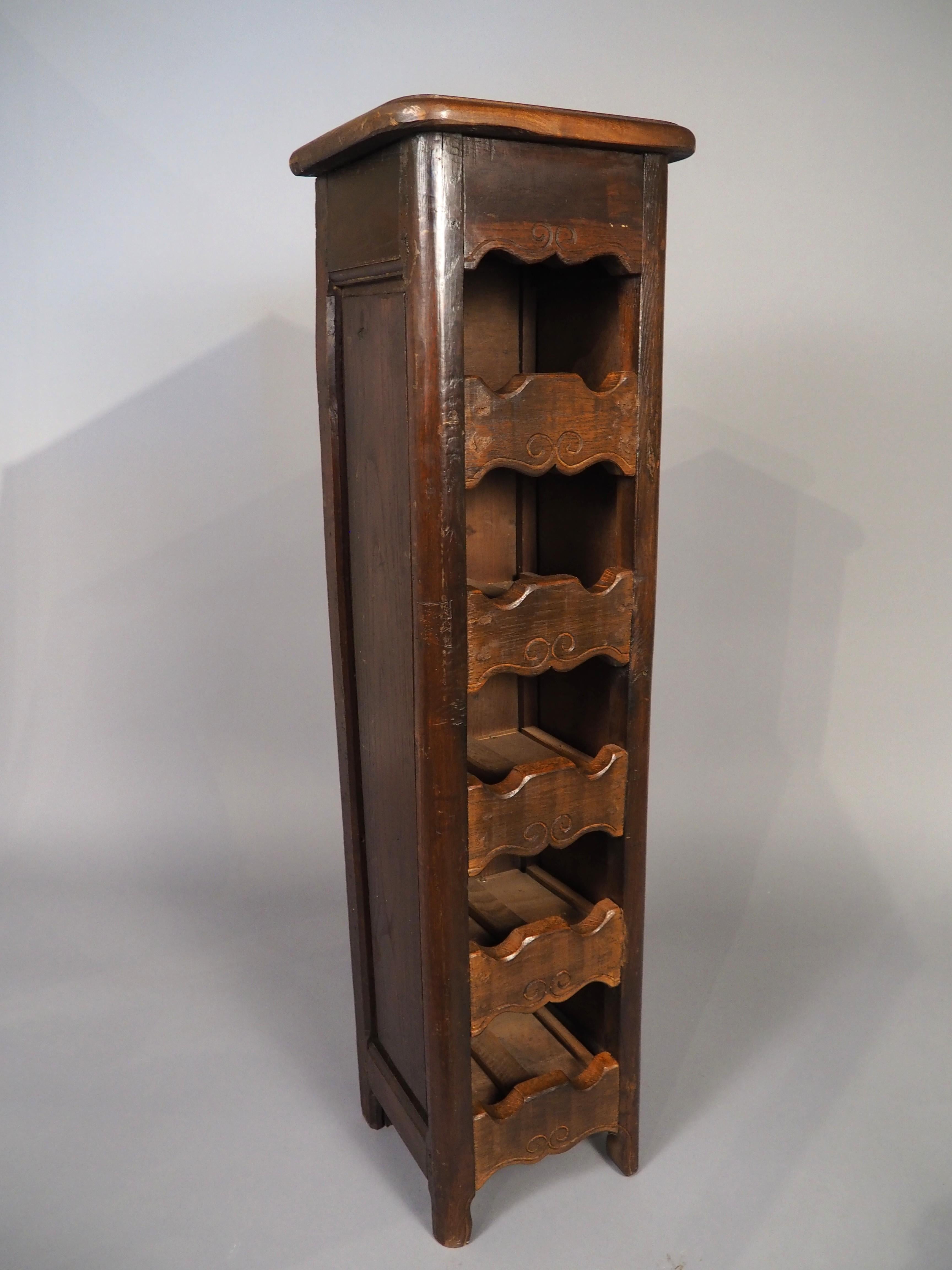 Ein Vintage 10-Flasche Französisch Wein Carrier aus wiederverwendetem Holz im Angebot 4