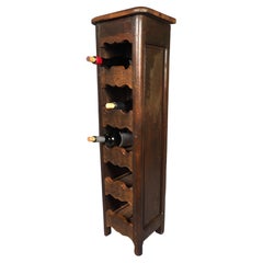 A Vintage 10-Bottle French Wine Carrier made from Reclaimed Timber