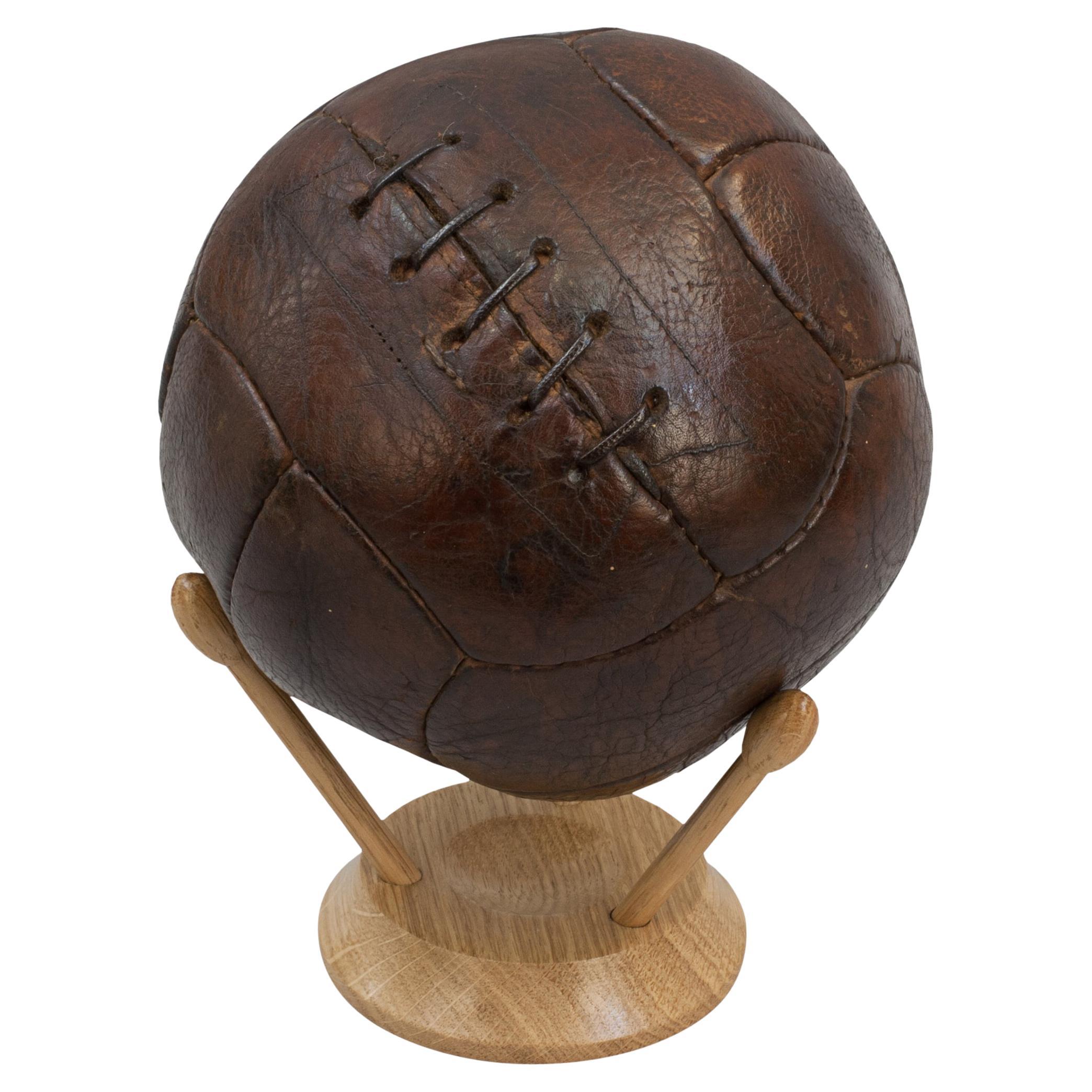Vintage Leather Football, Soccer Ball at 1stDibs old soccer balls