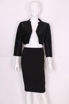 Bolero negro vintage de los años 50 de Worth London