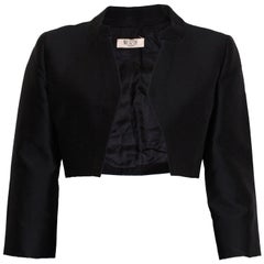Boléro noir vintage Worth London des années 1950