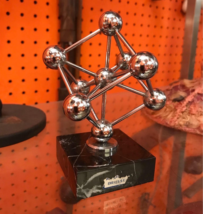 Vintage 1950’s Commemorative Atomium Building Desktop Sculpture