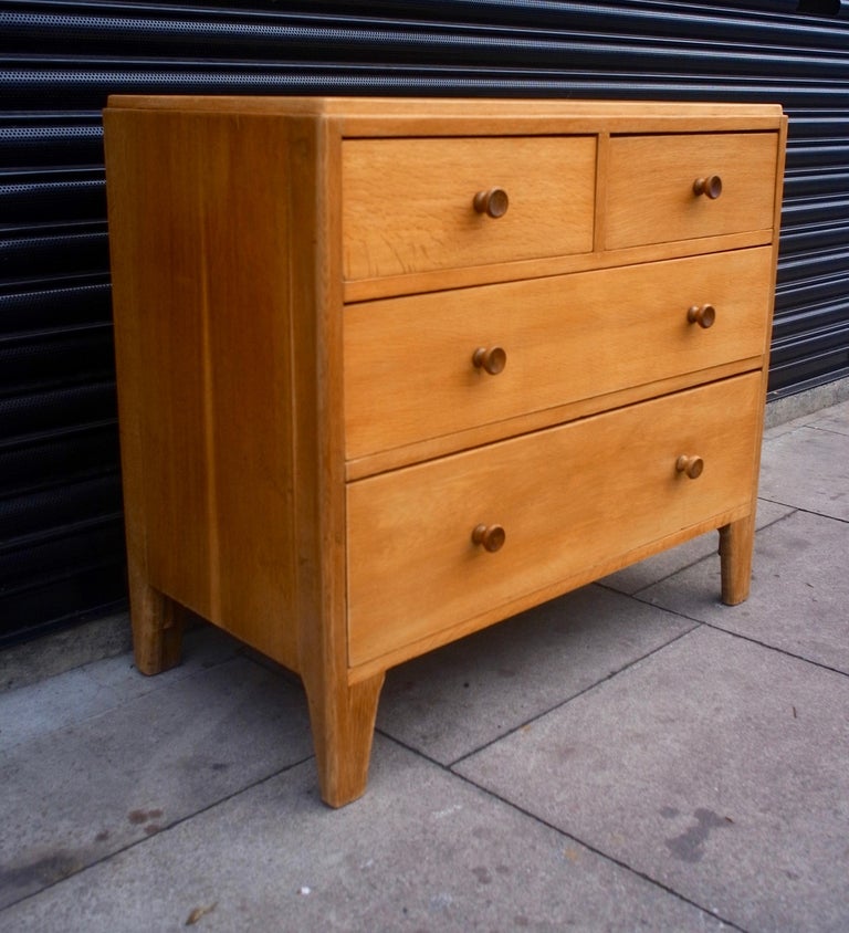 Vintage 1950s Oak Veneer Chests of Four Drawers For Sale at 1stDibs — free download