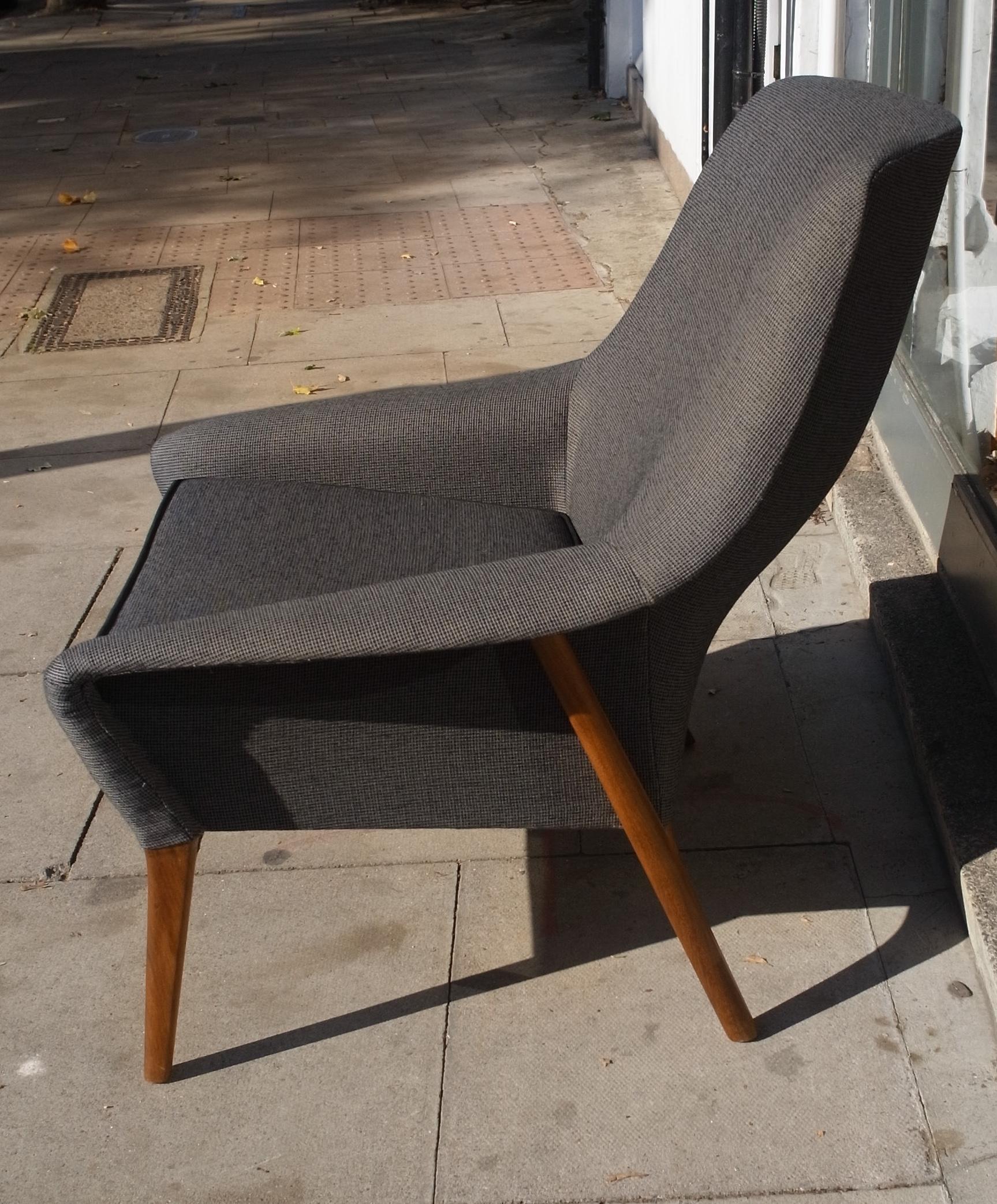 English Vintage 1950s British Manufactured Armchair For Sale