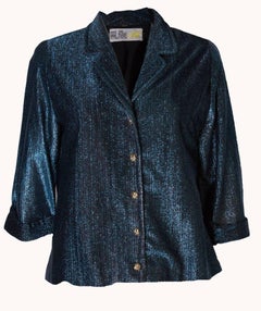 A Vintage 1960s Blue Lurex  Jacket