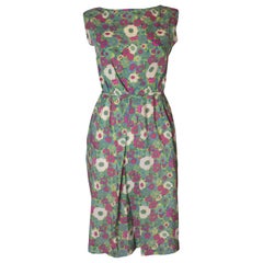 A Vintage 1960s Floral Print Summer Day Dress