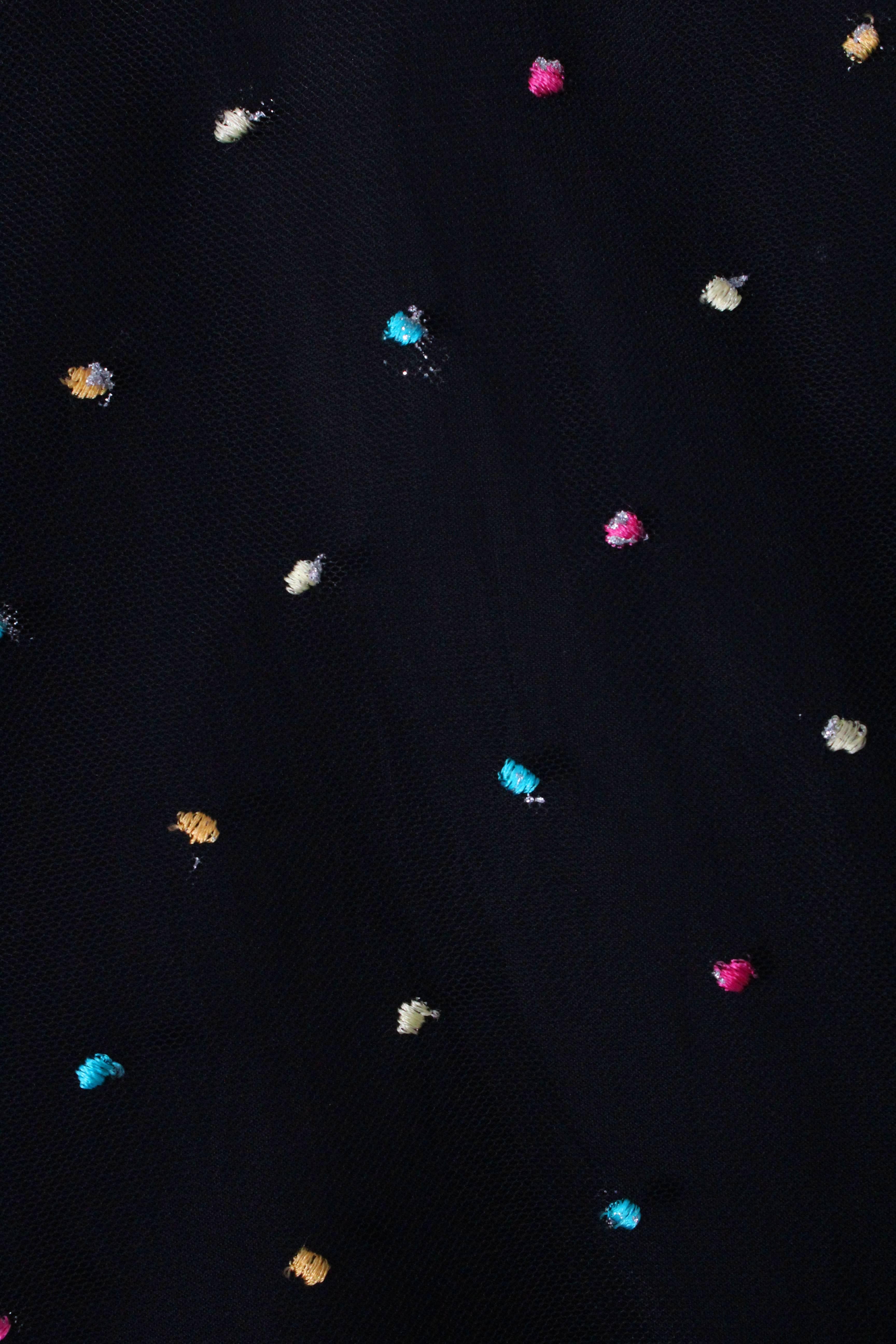 un vestito da festa vintage a pois anni '70 di Radley in vendita 4