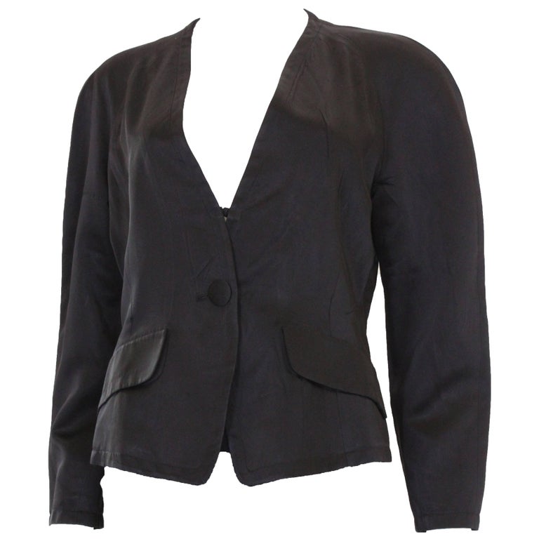 A vintage 1980s Evening Jacket by Yves Saint Laurent Variation Line For  Sale at 1stDibs