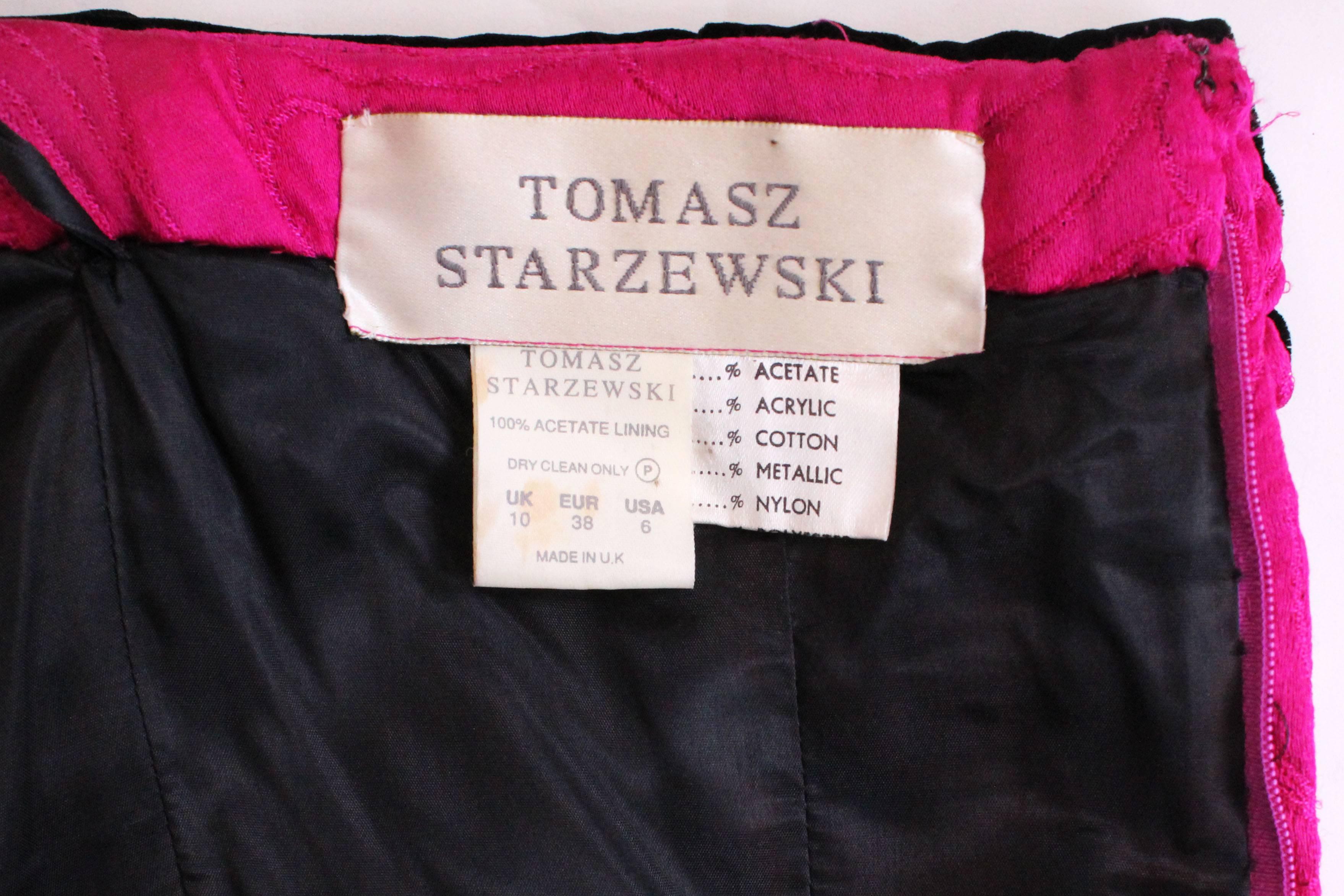 A vintage 1980s pink strapless cocktail dress by Tomasz Starzewski 4