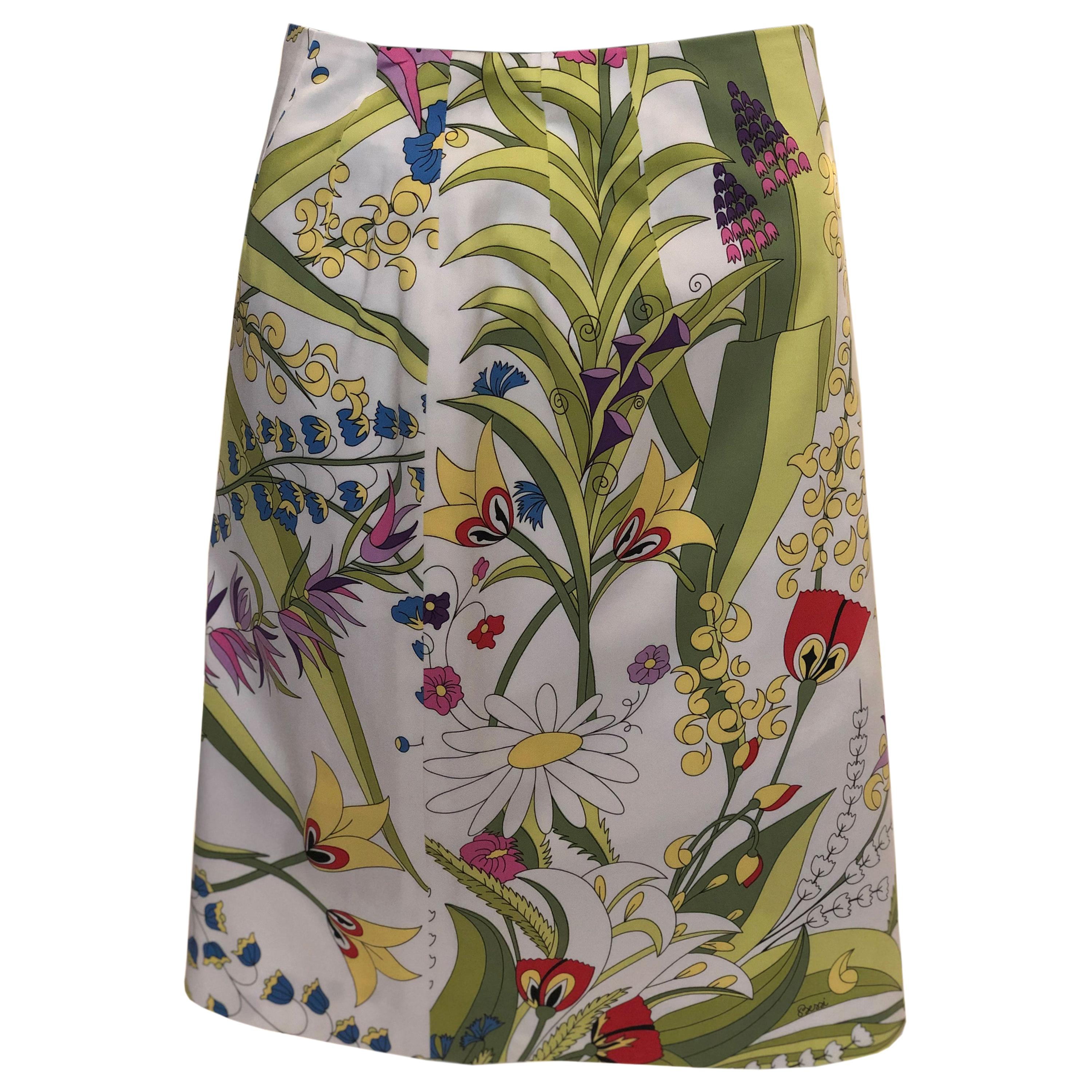 A Vintage 1990s Averardo Bessi Cotton Summer Skirt For Sale