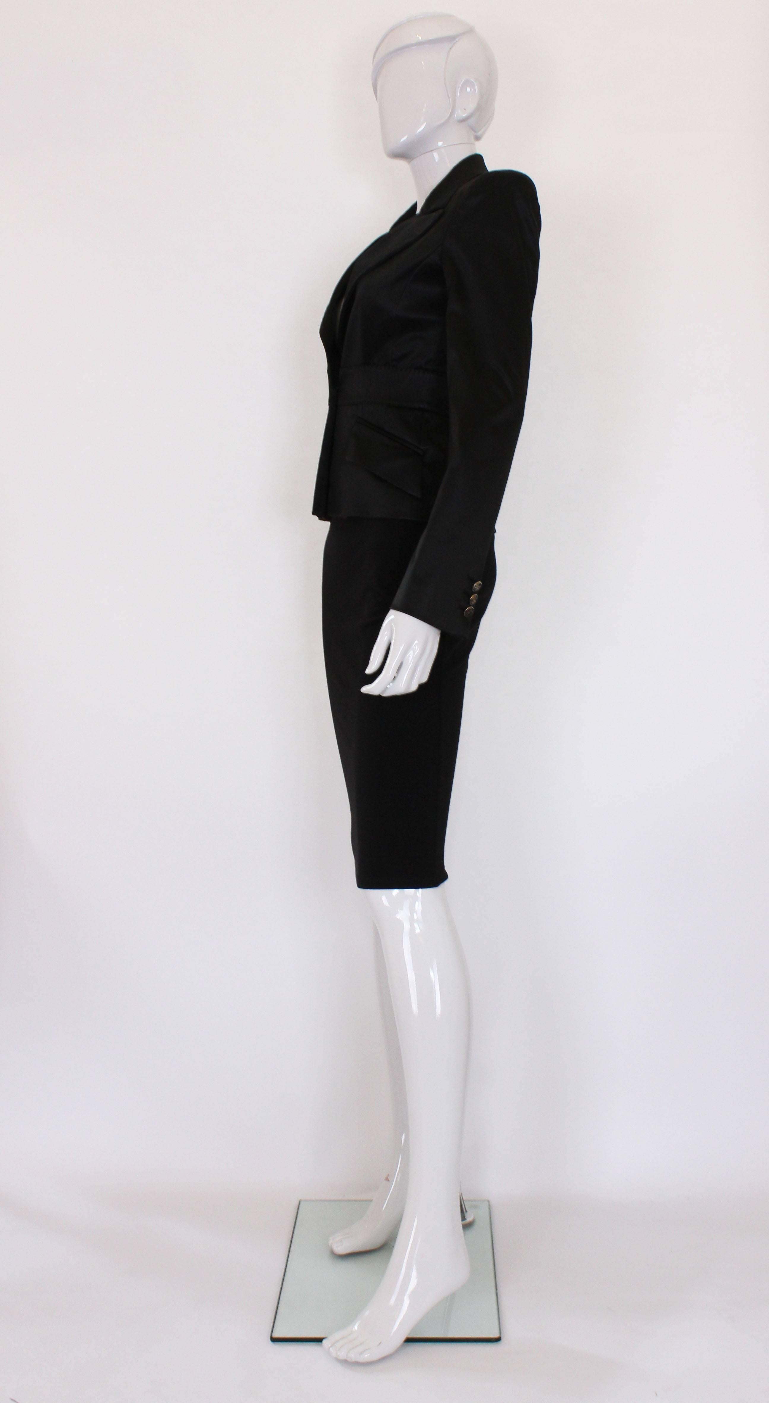 Women's A vintage 1990s dolce and gabbana Black Evening Jacket For Sale