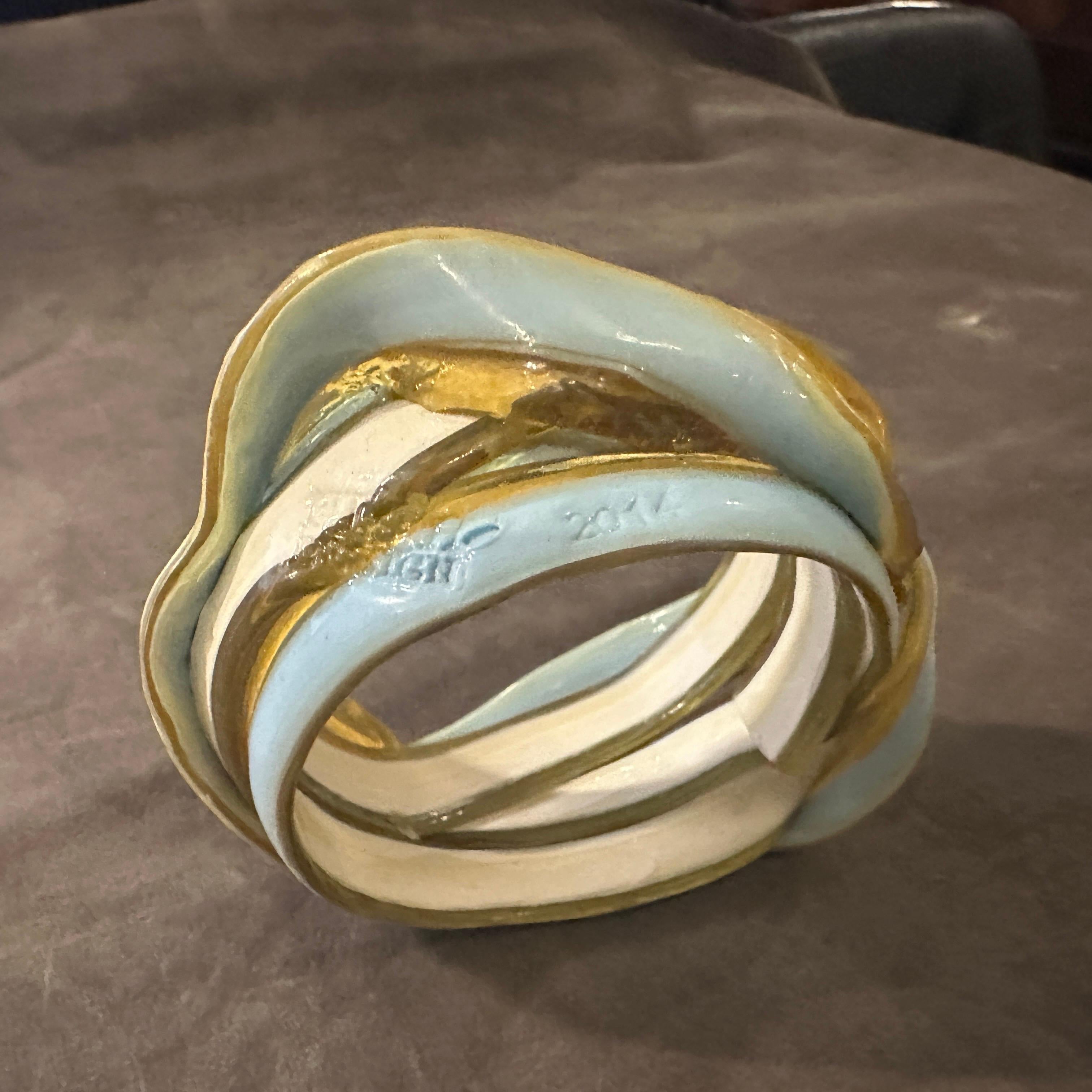 Modern A Vintage 2016 Century Rubber Bangle Bracelet by Gaetano Pesce for Corsi Design For Sale