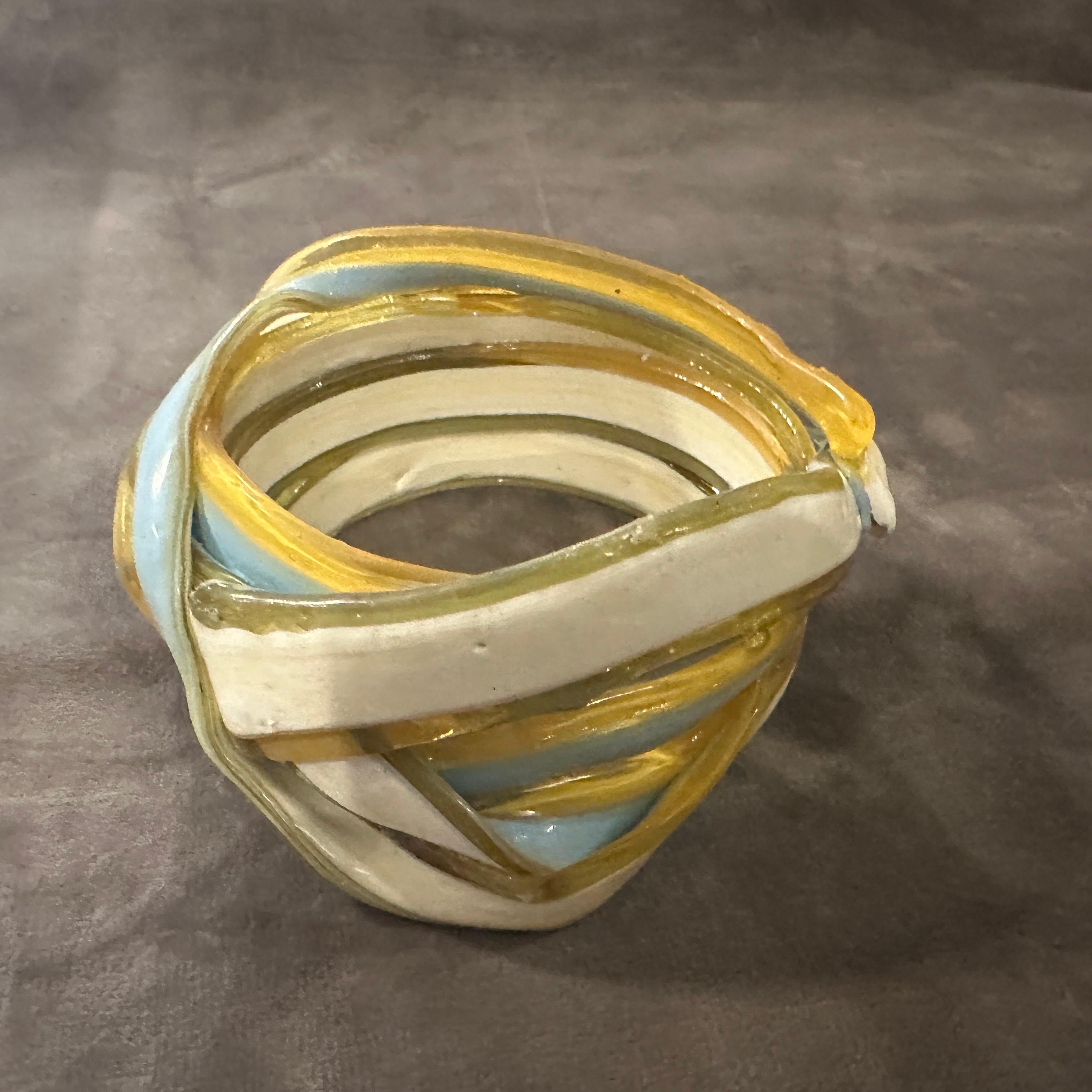 A Vintage 2016 Century Rubber Bangle Bracelet by Gaetano Pesce for Corsi Design For Sale 1