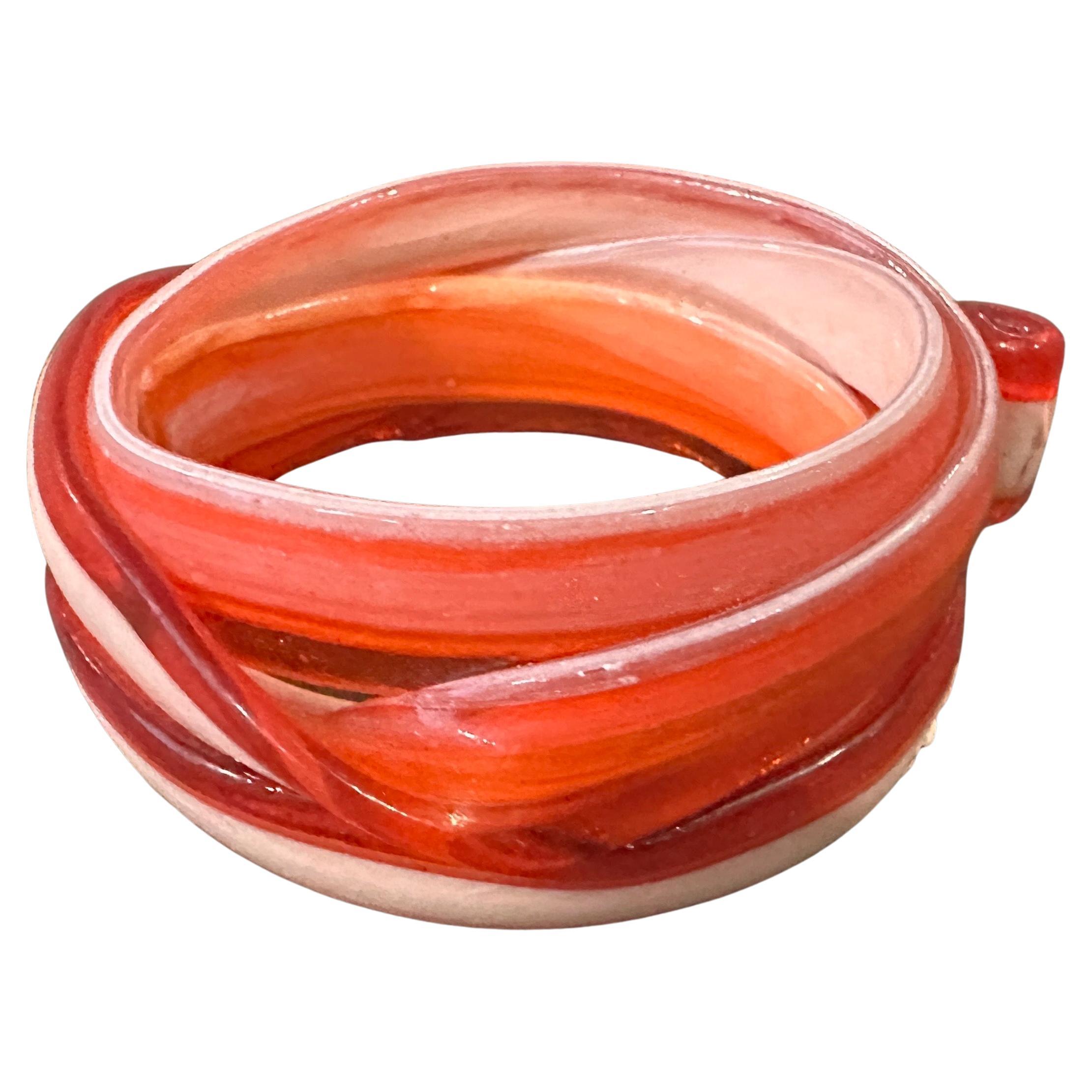 A Vintage 2016 Century Rubber Bangle Bracelet by Gaetano Pesce for Corsi Design