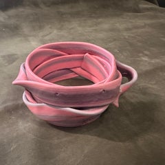 A Vintage 2016 Pink Rubber Bangle Bracelet by Gaetano Pesce for Corsi Design