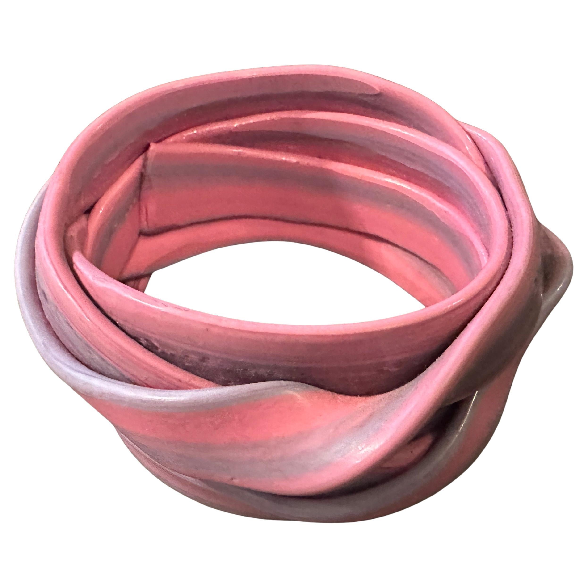 Bracciale in caucciù rosa vintage 2016 di Gaetano Pesce per Corsi Design