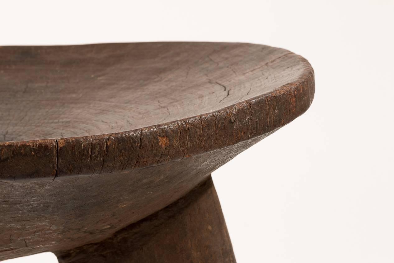 An Early 20th Century African Wood Stool  4