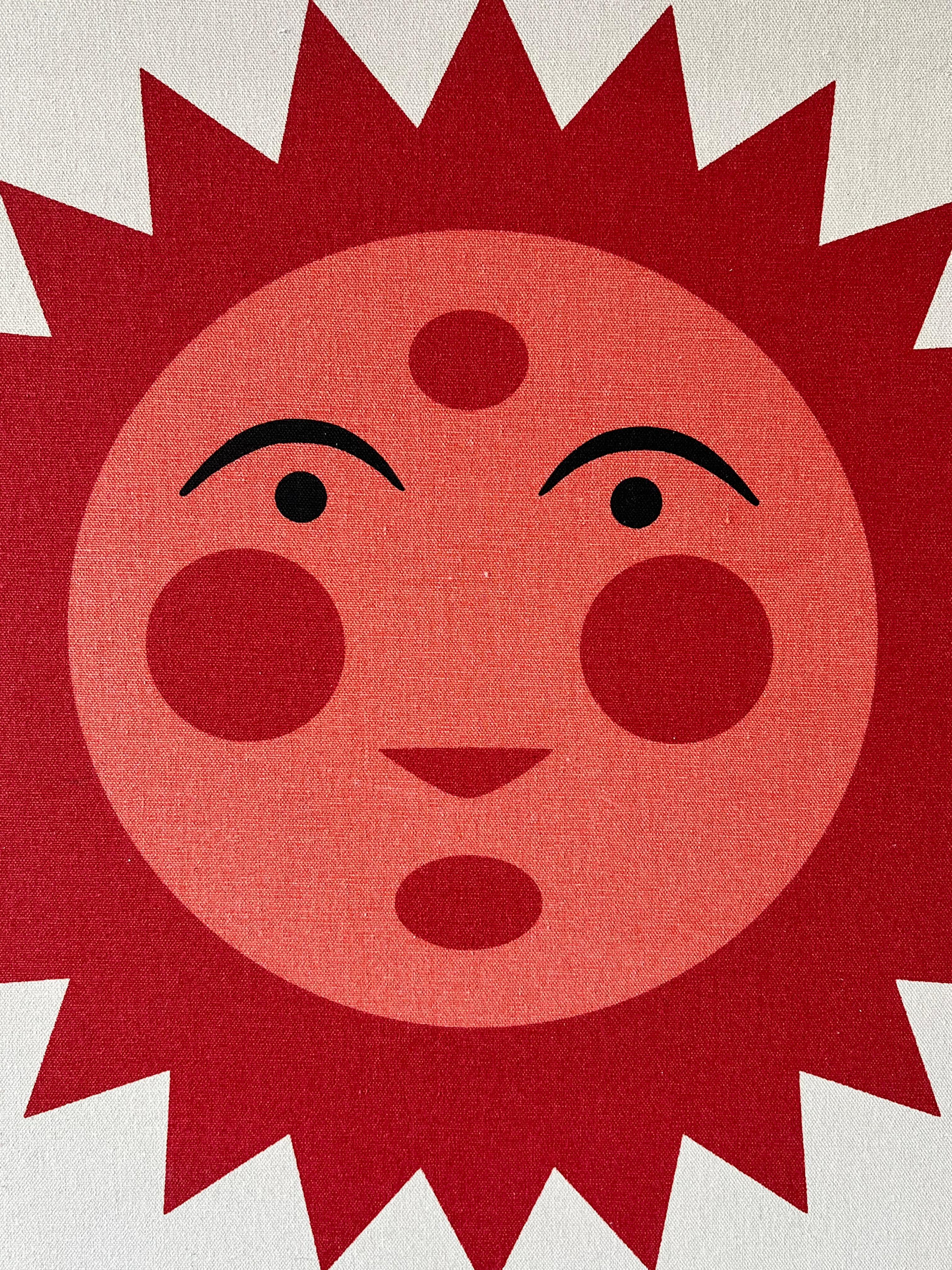 Una cosecha  Alexander Girard Serigrafía solar sobre lienzo ca' 1970's Moderno de mediados de siglo en venta