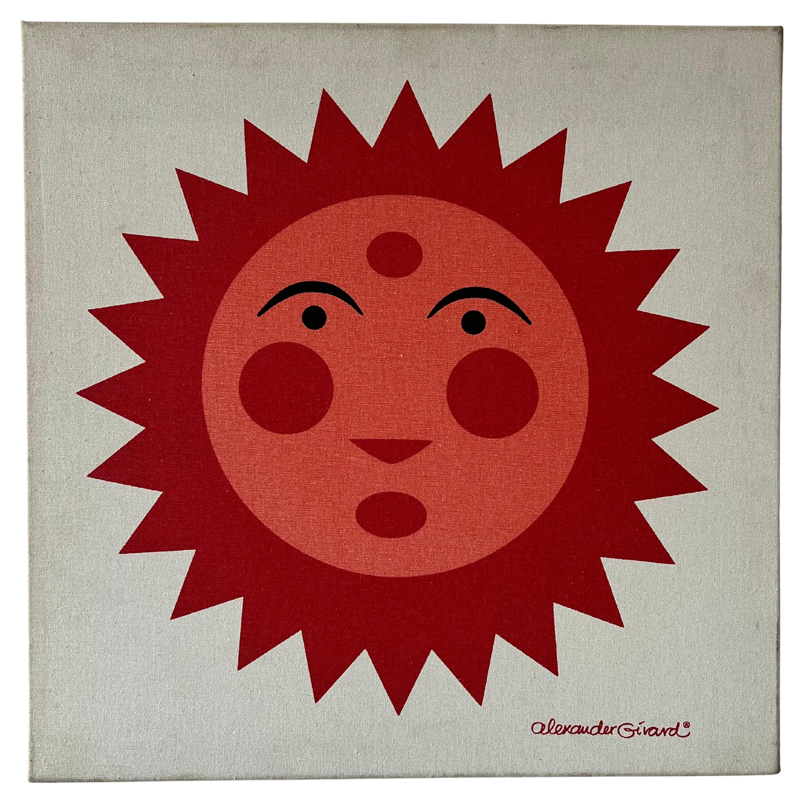 Una cosecha  Alexander Girard Serigrafía solar sobre lienzo ca' 1970's en venta