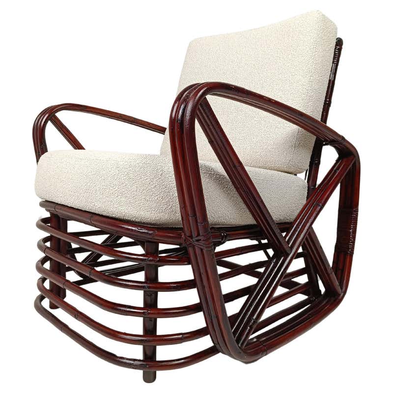 Pair of Paul Frankl Style Rattan Lounge Chairs at 1stDibs | paul frankl ...