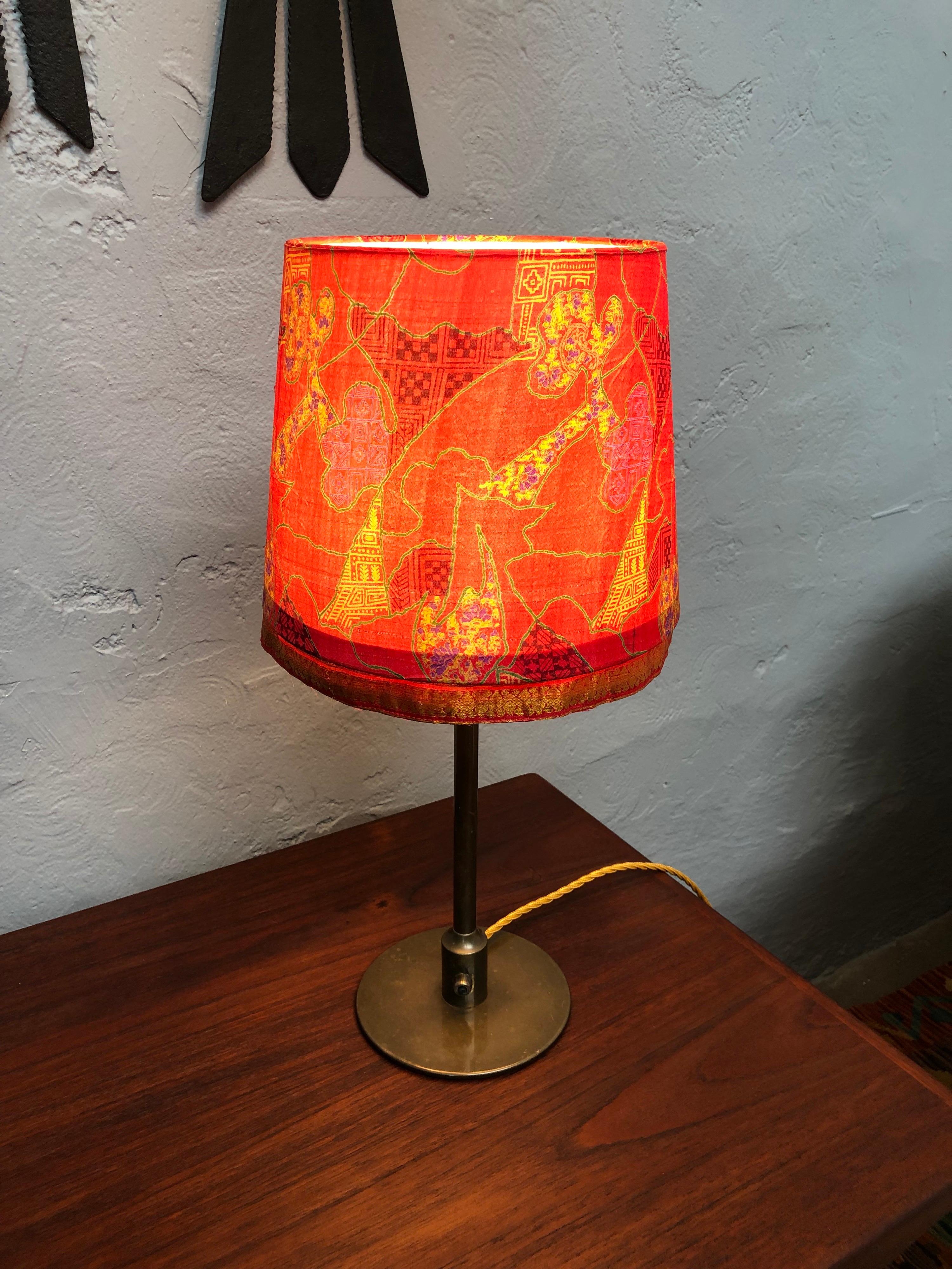 Vintage Brass Table Lamp by Fog & Mørup Lamp Makers from the 1940s For Sale 4