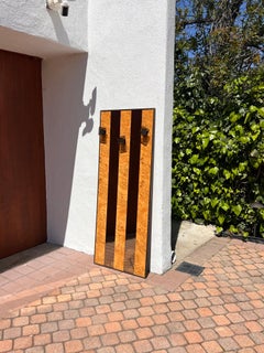 Vintage-Maser-Spiegel mit Kleiderbügeln aus Lucit, Ende des 20.