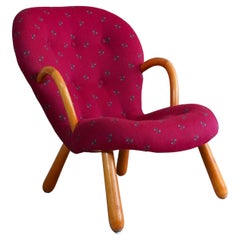 Sedia Clam vintage, di Arnold Madsen per Vik & Blindheim, Norvegia 1953