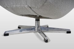 Vintage Desk Chair with a Chrome Base