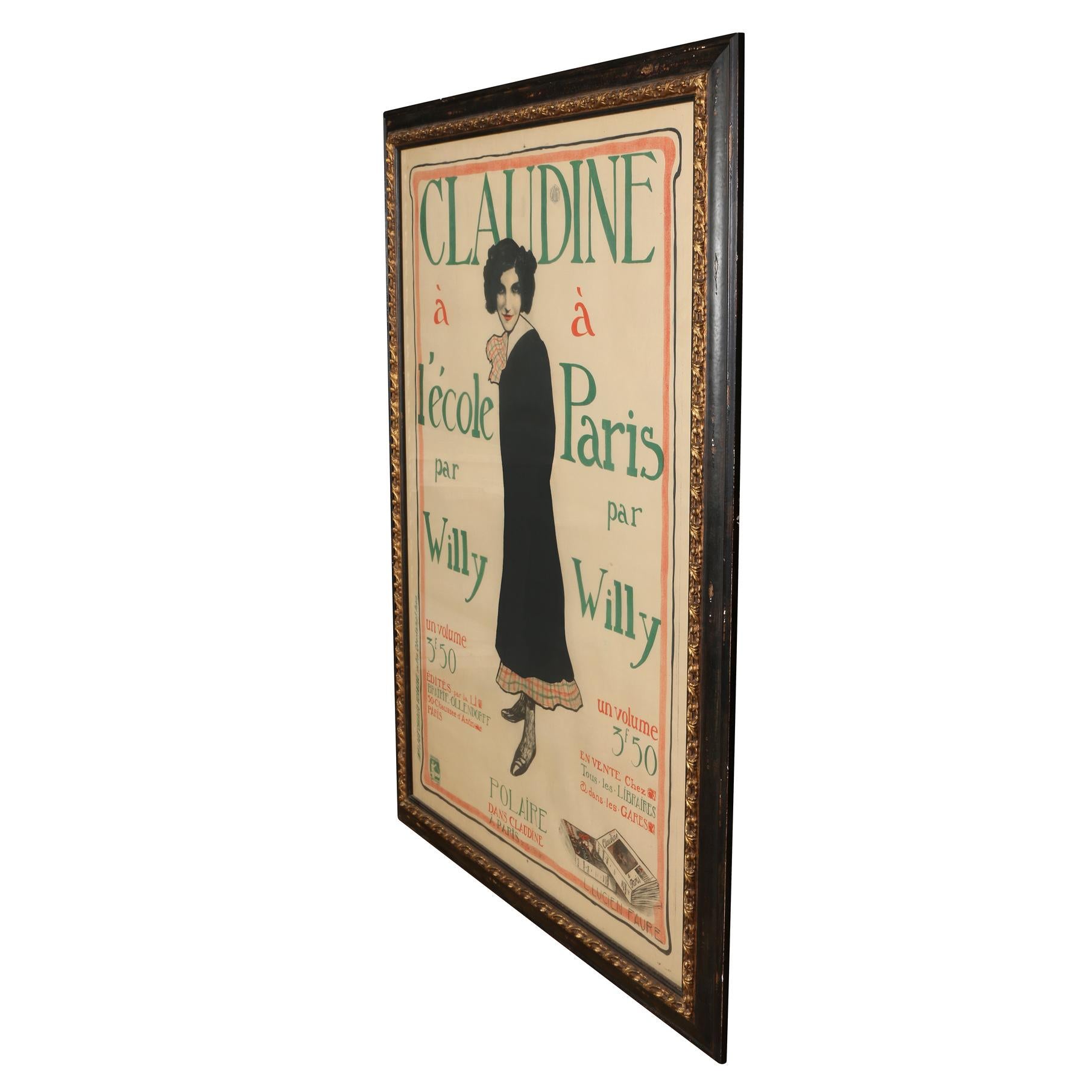 Französisches Vintage-Poster von „Claudine“ (20. Jahrhundert) im Angebot